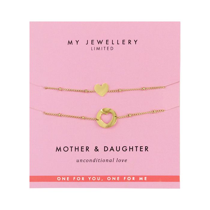 armband mother and daughter - goud